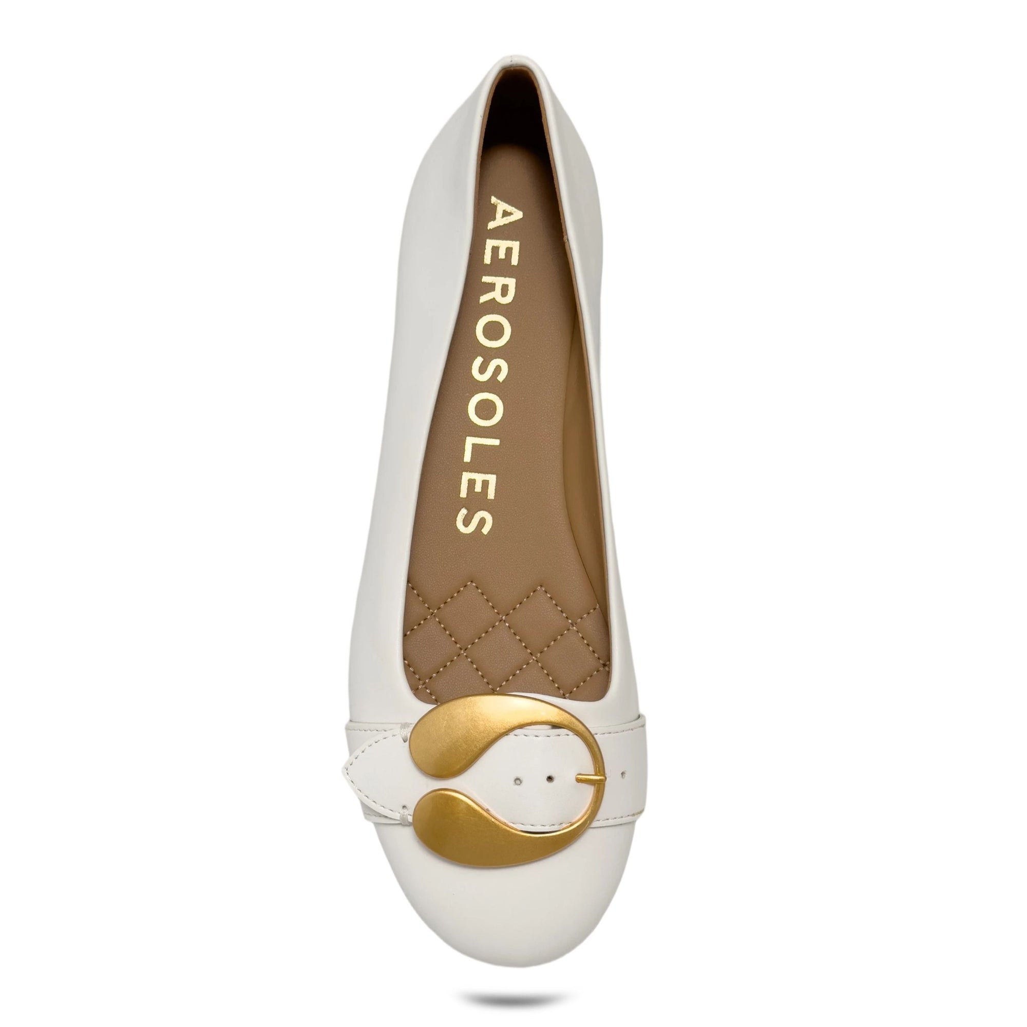 Paradise Casual Flat | White Faux Soft Nappa