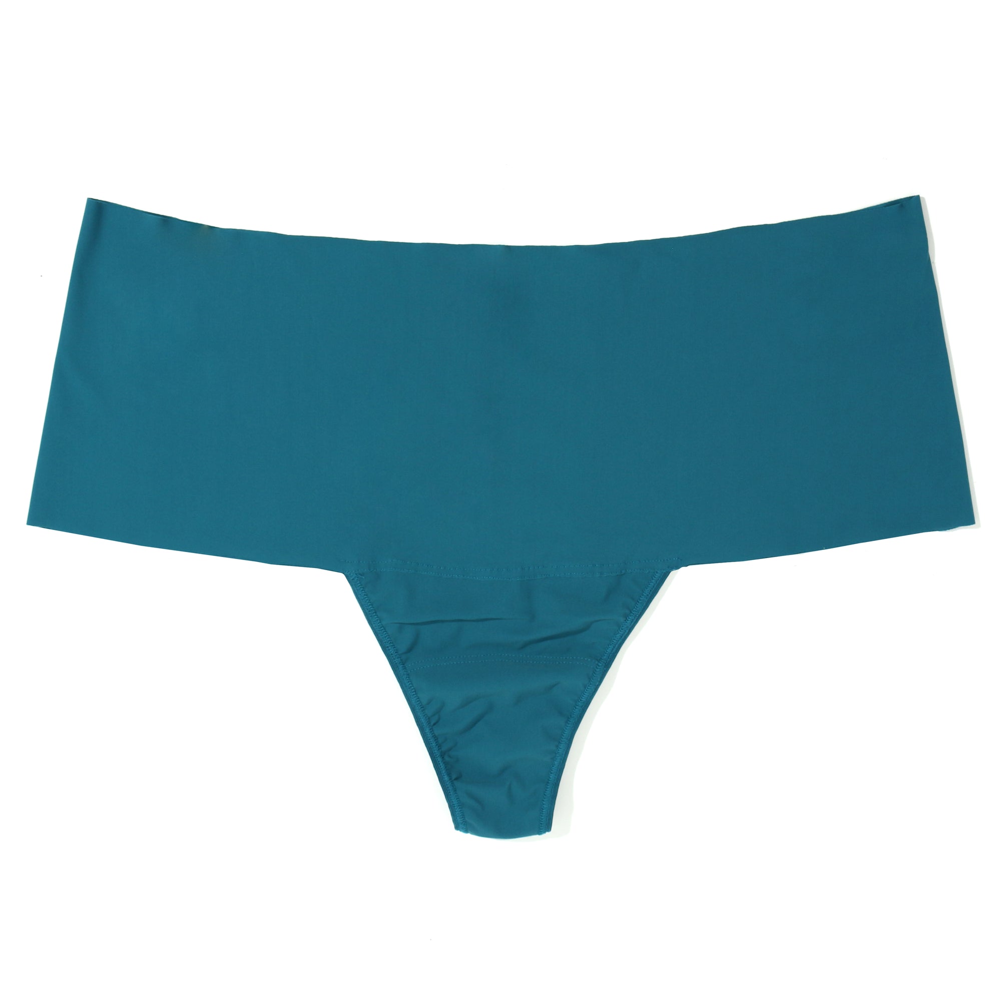 Plus Size Breathesoft Hi-Rise Thong | Earth Dance (Green)