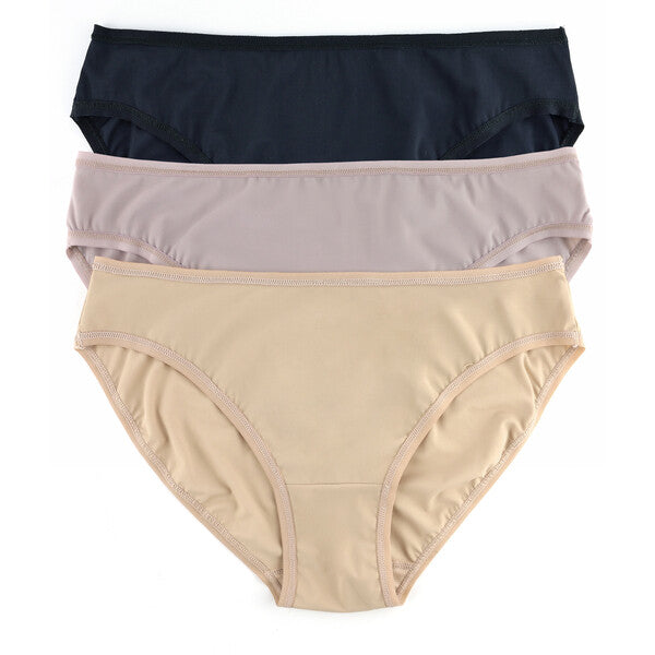 3-Pack BreatheSoft Bikini | Black - Taupe - Evening Grey