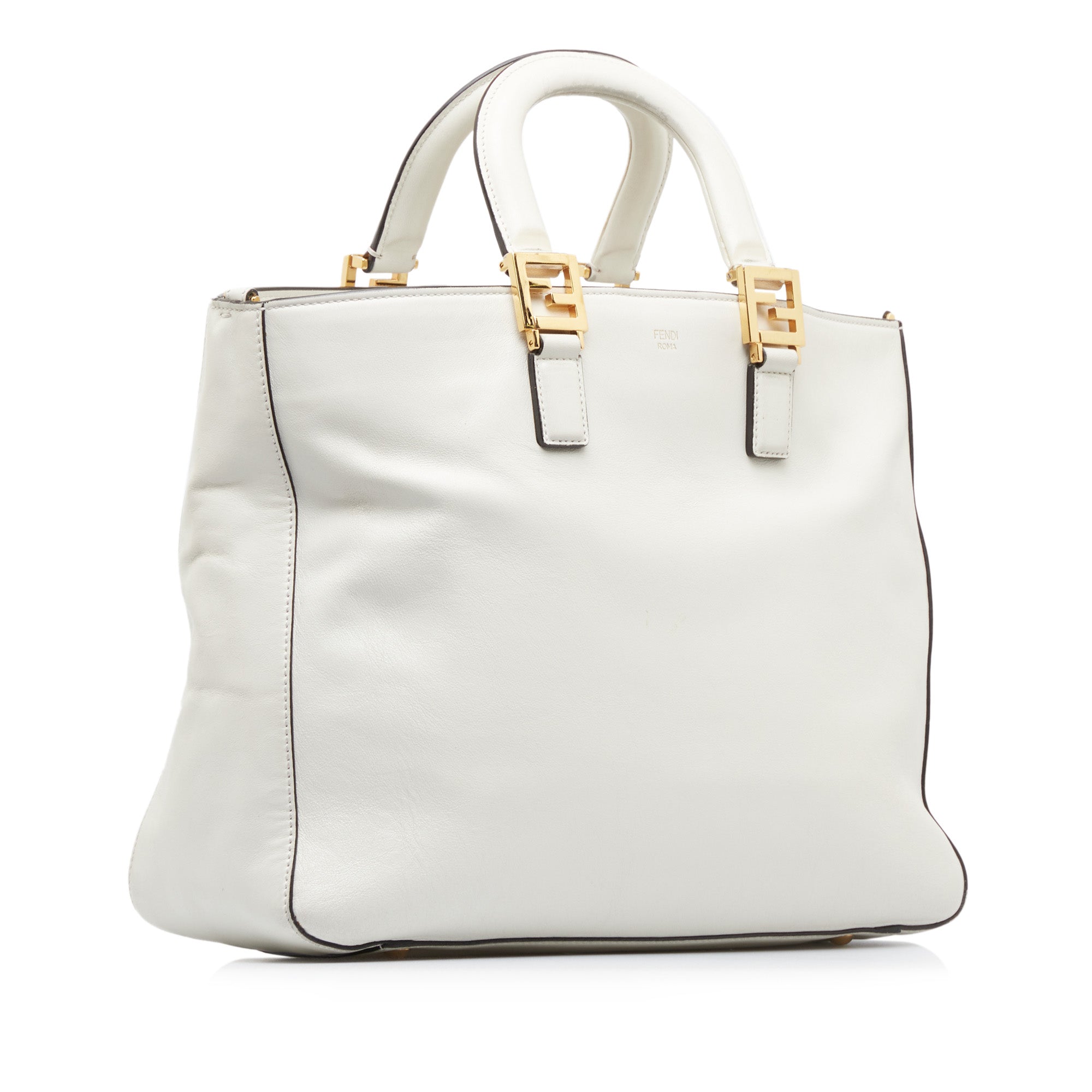 Fendi Pre-Owned Medium Glacier FF Tote | Women | White