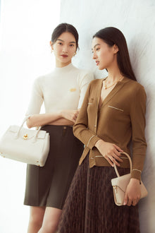 Texture Knit Cardigan | Brown