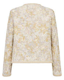 Chinese Style Stand-Collar Cropped Jacket | Beige