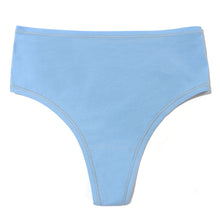 Playstretch Hi-Rise Thong | Partly Cloudy (Blue)