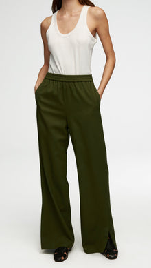 Pull-Up Pant in Seasonless Wool | Olive