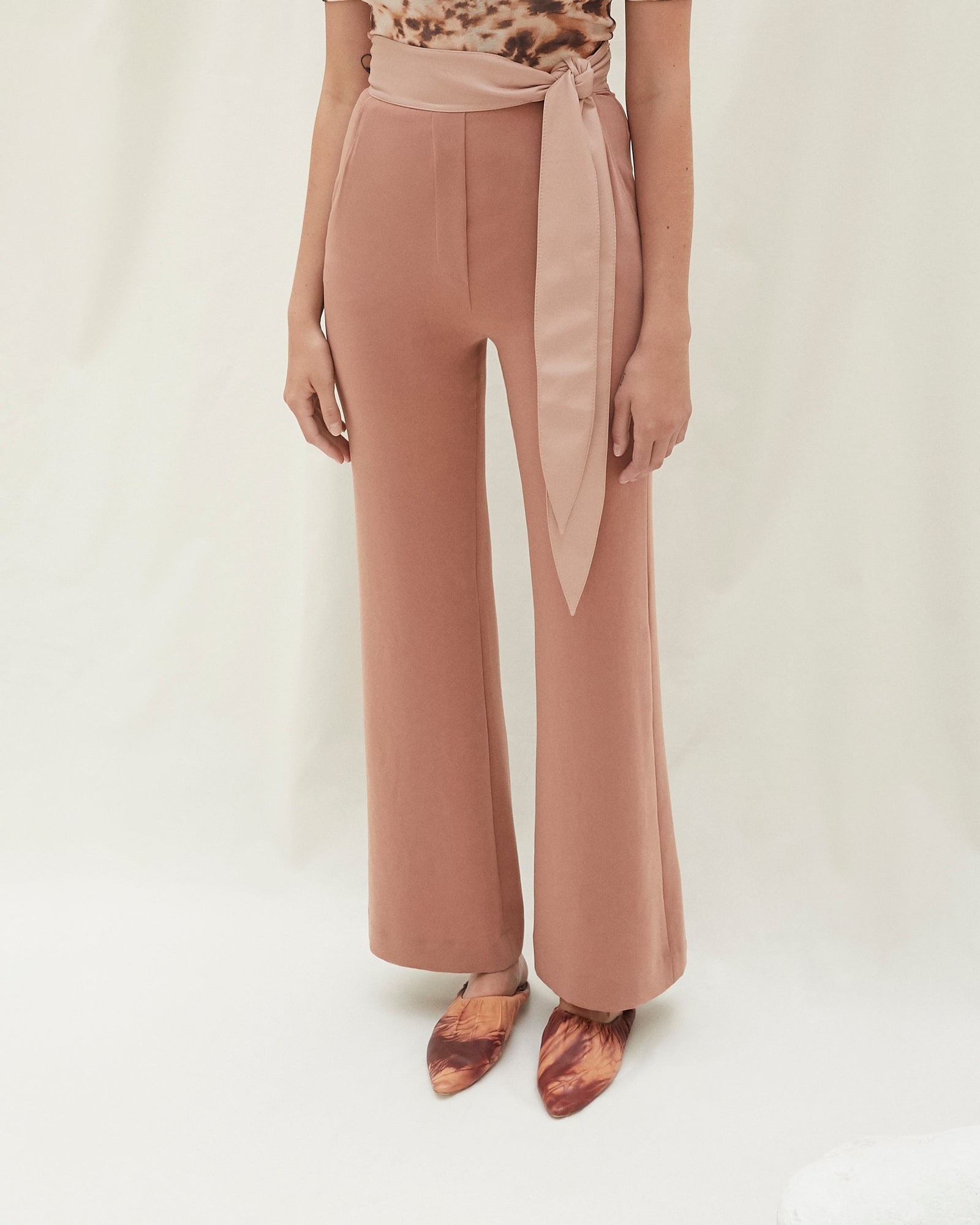 Cecilia Fabric Block Pants | Terra