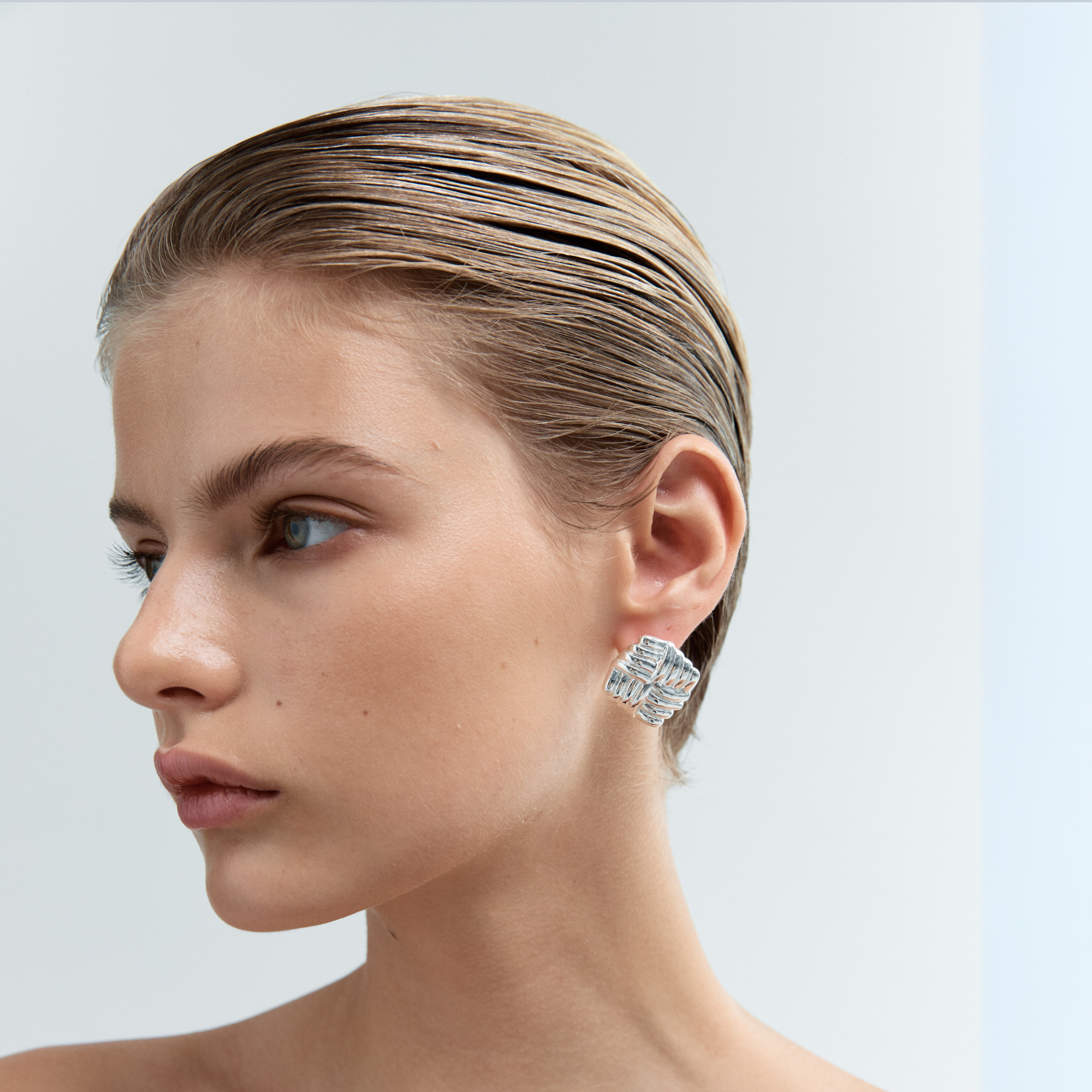 Wind Statement Earrings | Silver Plated