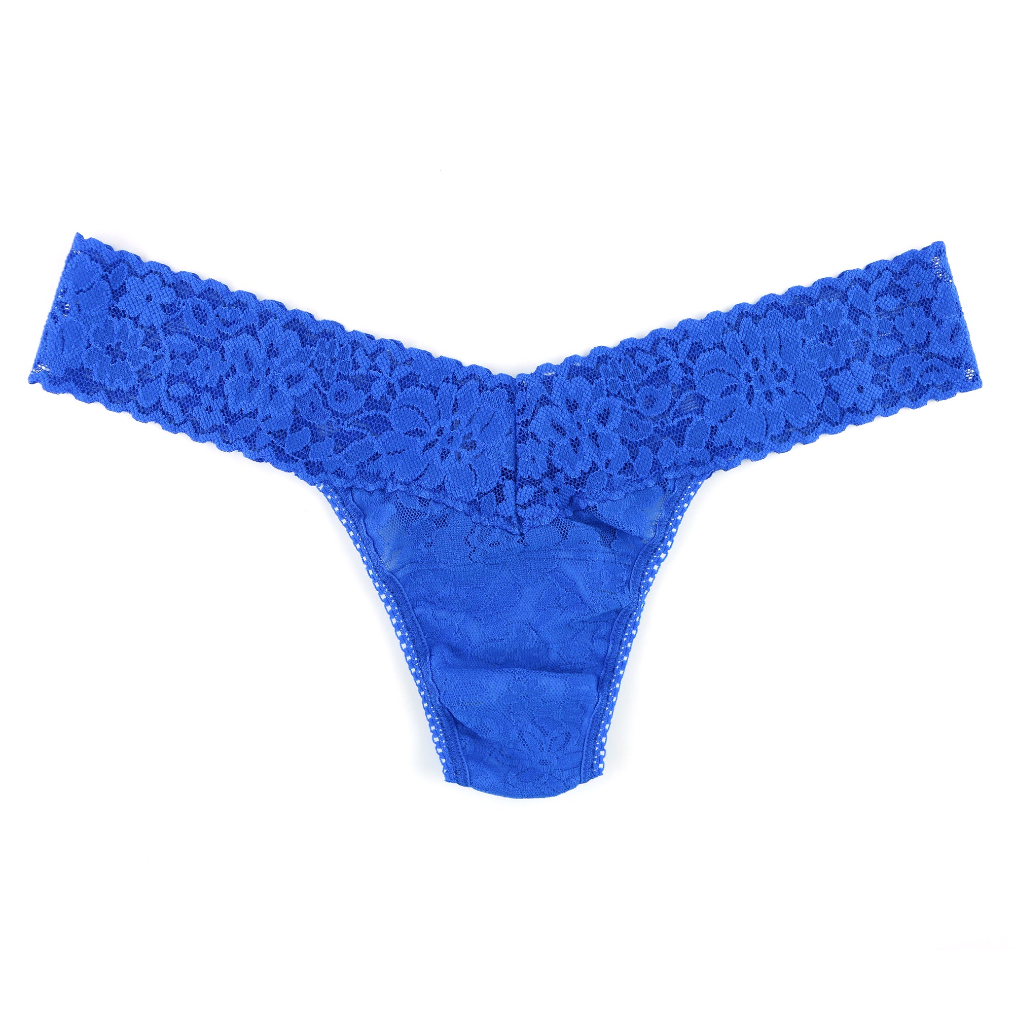 Petite Daily Lace Low Rise Thong | Bold Blue