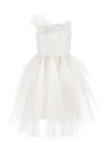Girls | Matte Sunlight Mikado Dress | Cream