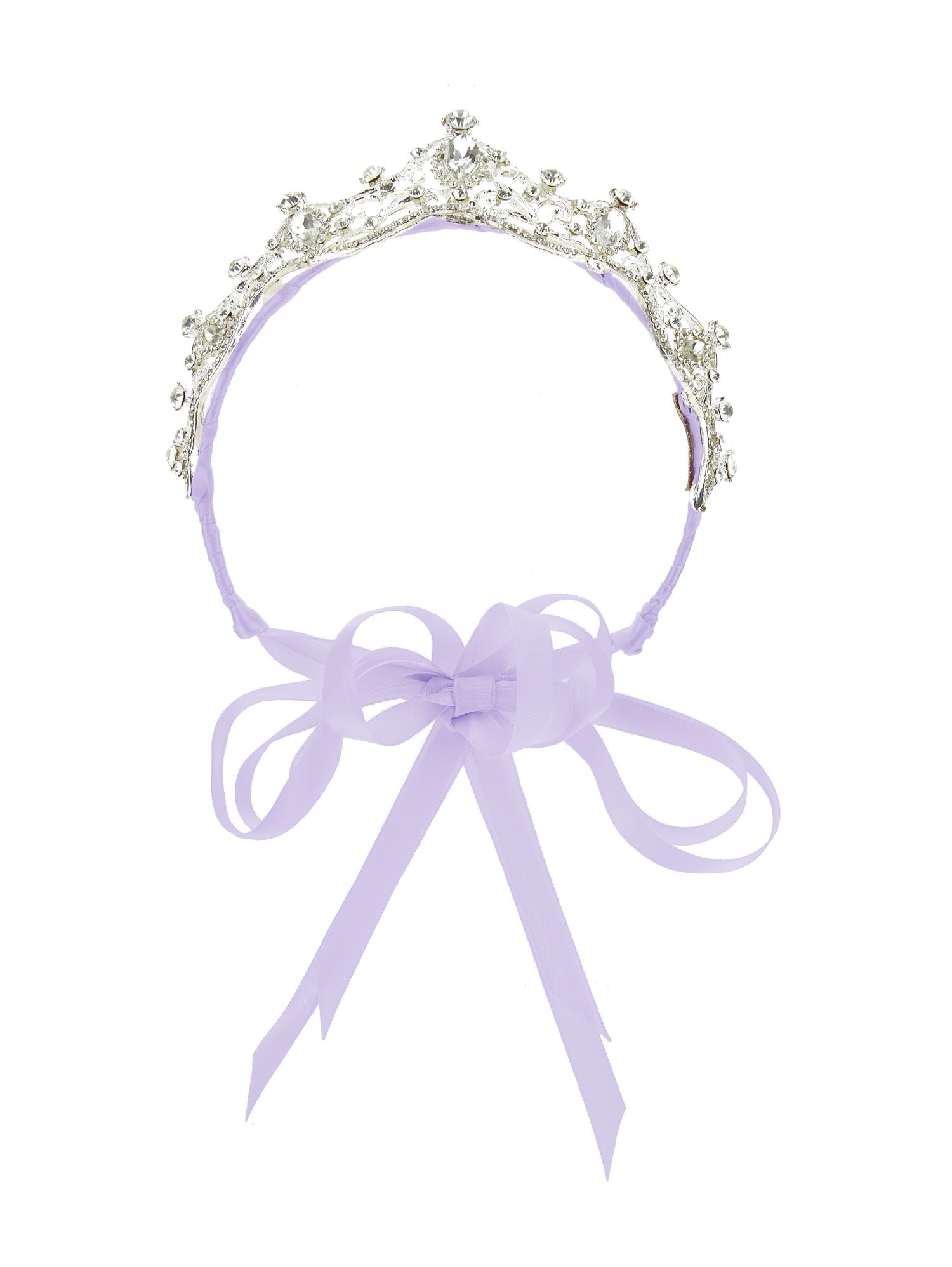 Girls | Tiara In Rhinestones And Bezels | Wisteria