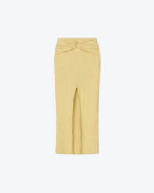 Womens | Muyta Terry-Knit Skirt | Pale Yellow