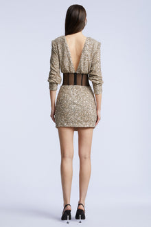 Cassia Dress | Light Gold