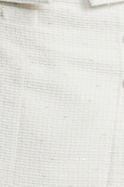 Tweed Wrap Short Skirt | White