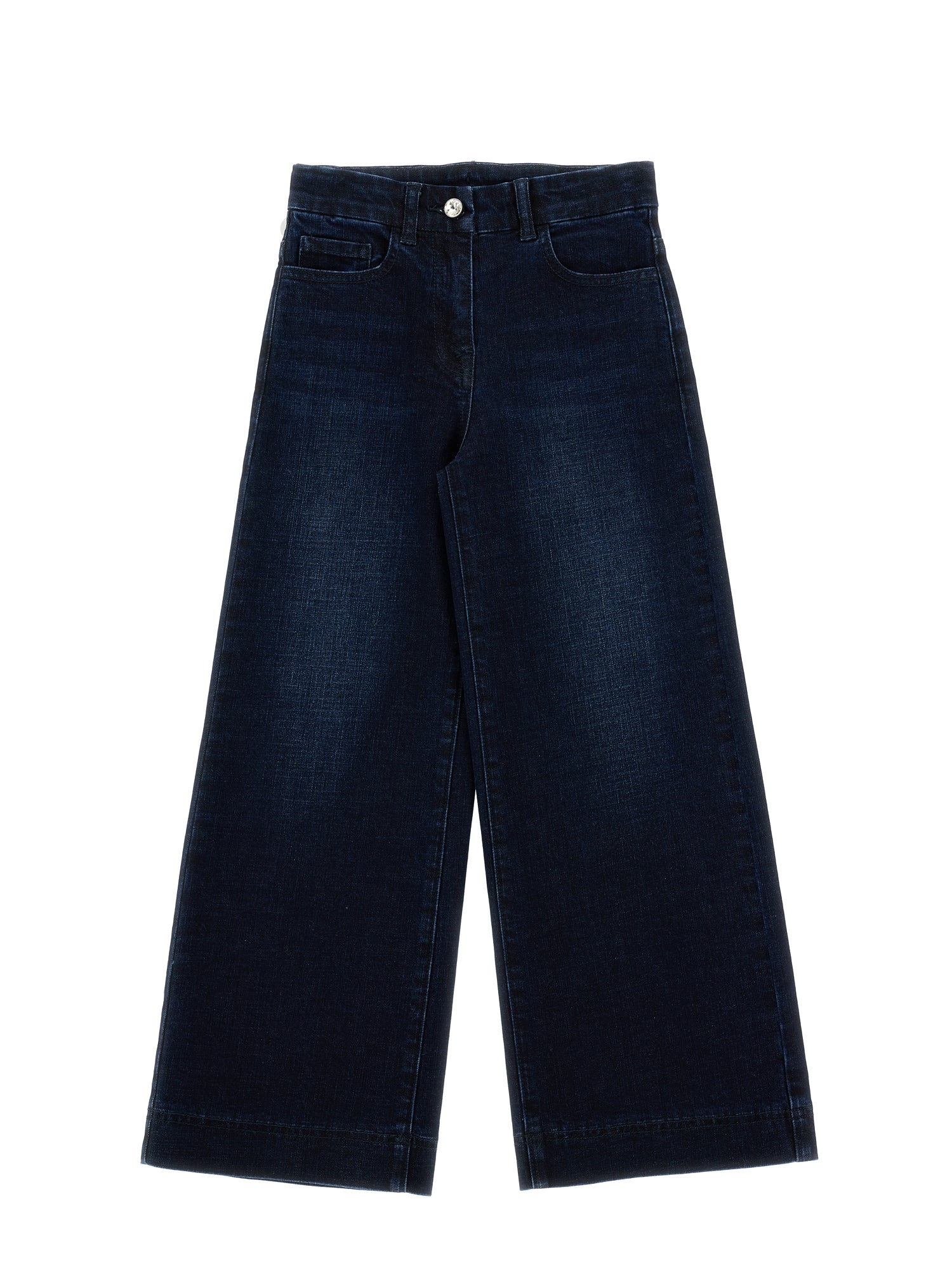 Girls | Wide Leg Denim Jeans | Dark Stone Denim