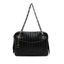 Chanel | Pre-Owned Medium Vertical Quilted Lambskin Mademoiselle Camera Bag | Black