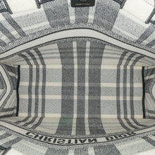 Dior | Pre-Owned Large Check'n'Book Tote | White/Ivory