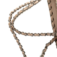 Chanel | Pre-Owned Mini Quilted Lambskin Chain Me Tote | Brown/Light Beige