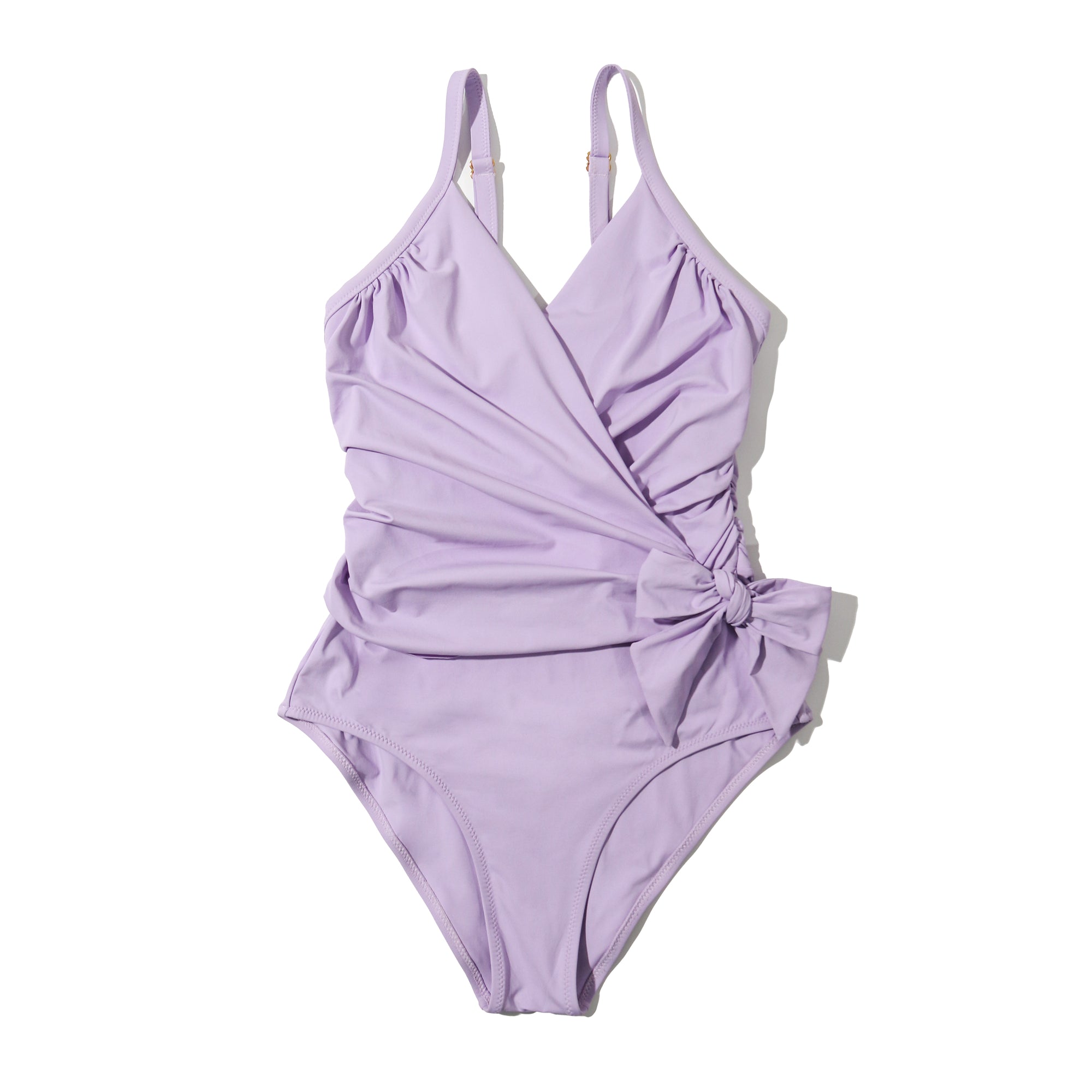 Swim Wrap One Piece | Moon Crystal (Purple)