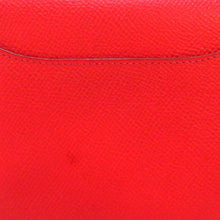 Hermès Pre-Owned Epsom Constance Compact Wallet | Women | Red x Gold