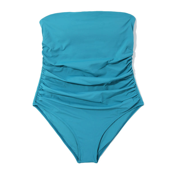 Swim Bandeau One Piece | Tahiti Teal