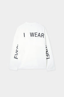 Everyday I Wear Sunnei' Longsleeve T-Shirt | Unisex | White