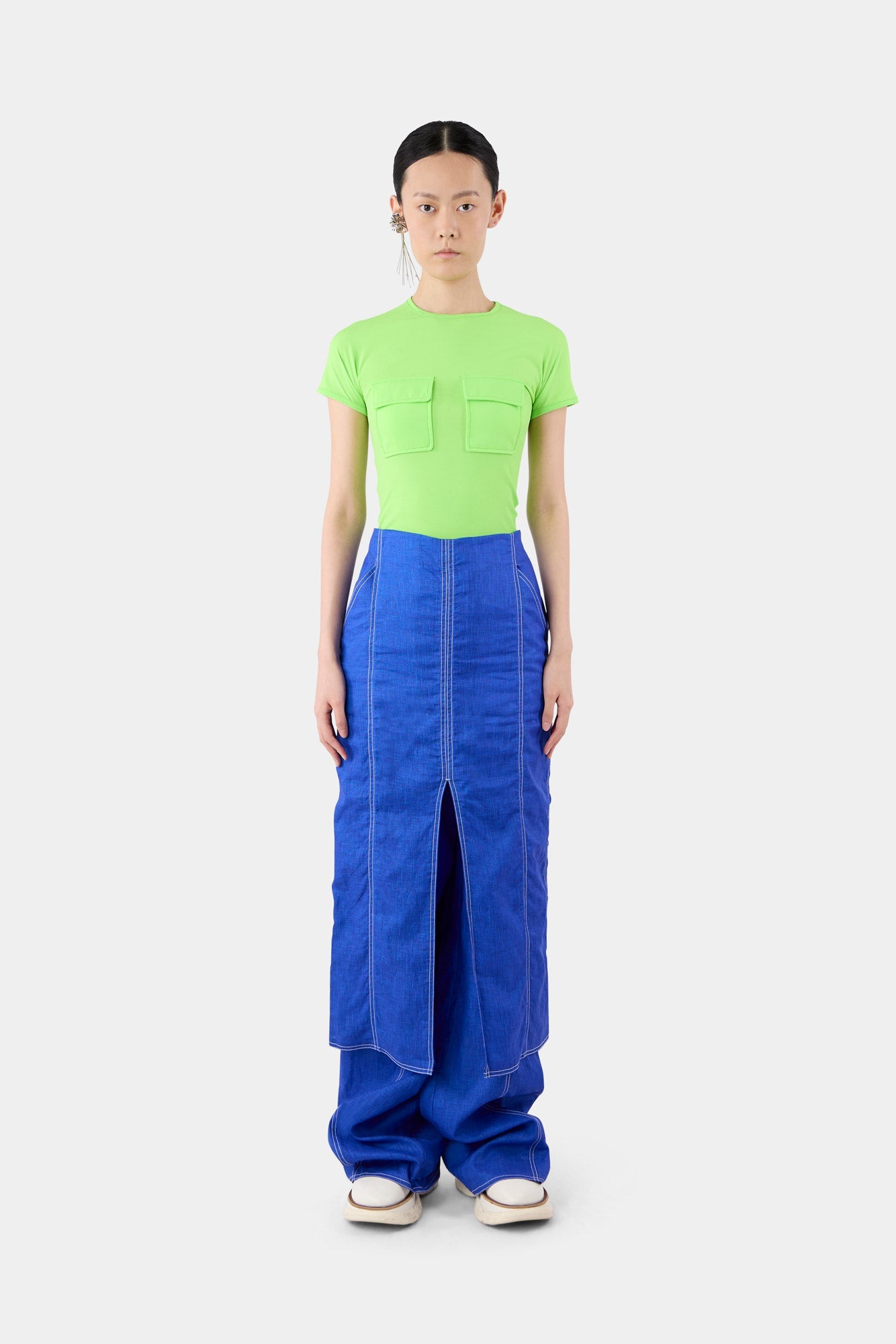 Long Split Skirt | Women | Electric Blue