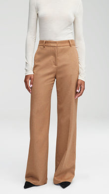 Soho Trouser in Textured Wool | Camel