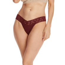 Cotton Low Rise Thong | Cabernet Red