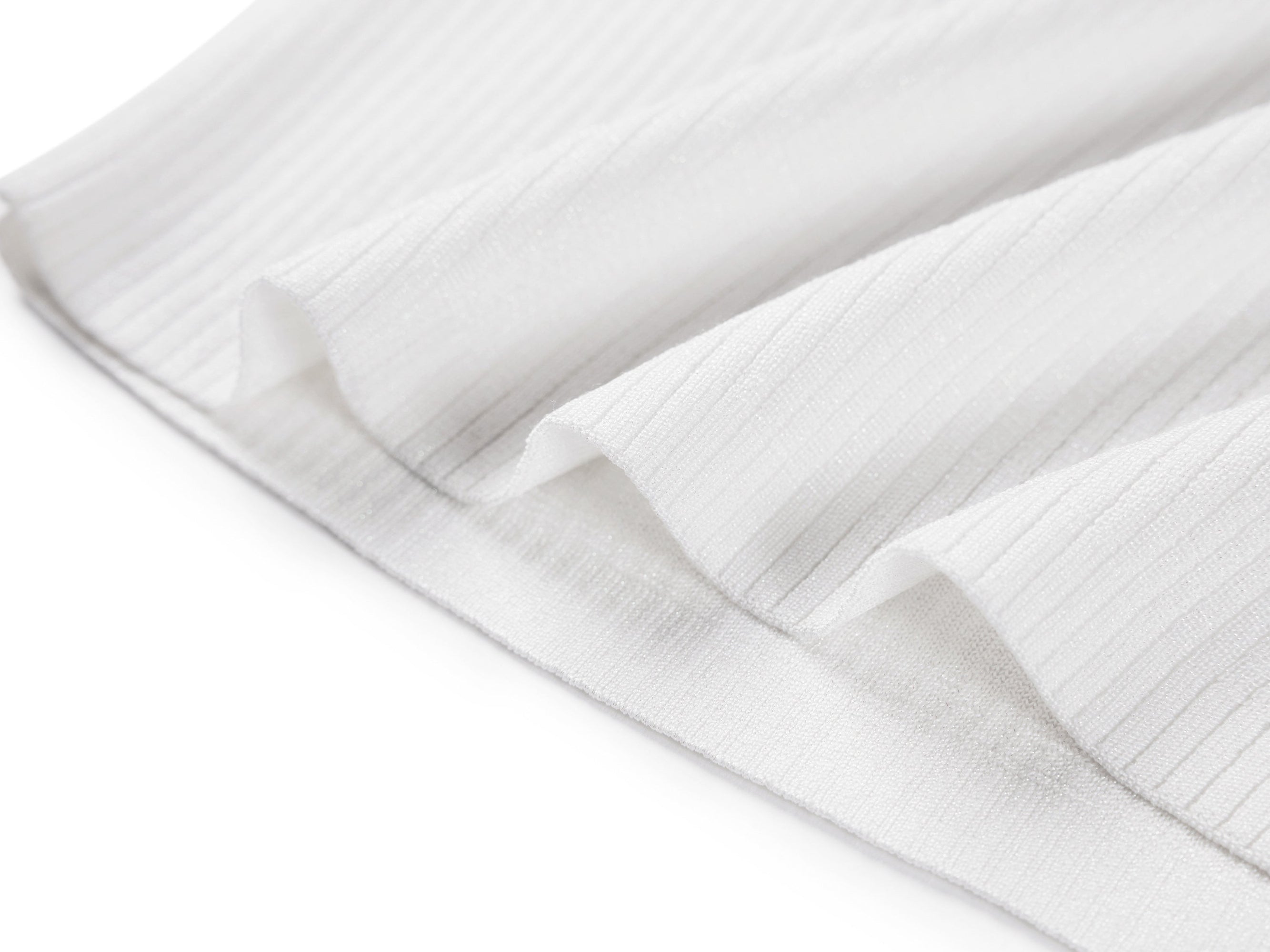 Short Sleeve Knit Top | White