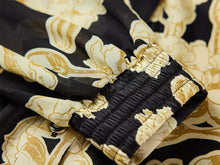 Elegant V-Neck Ribbon Shirt | Yellow