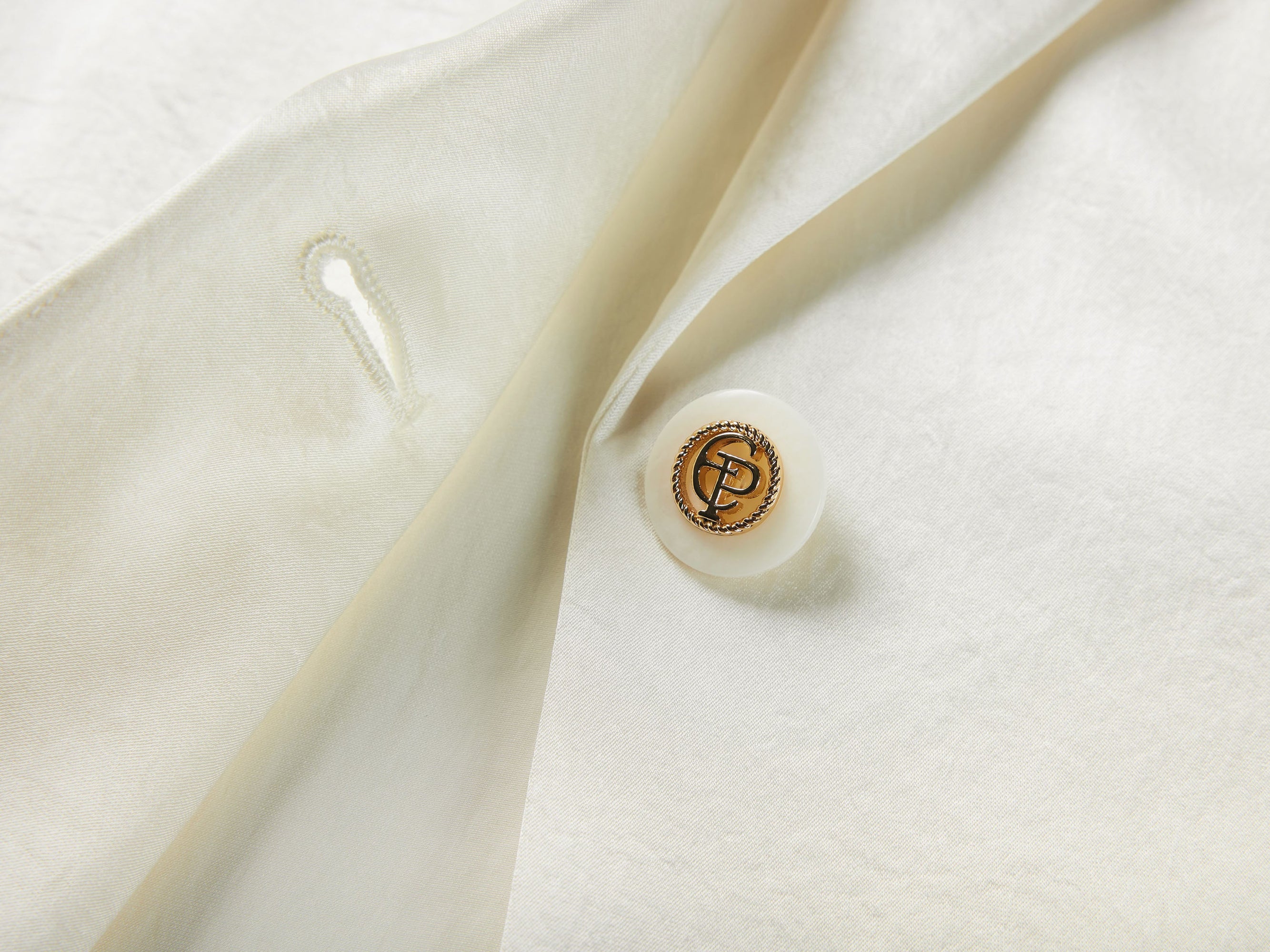 Notched Lapel Blazer | Beige
