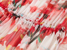 Printed Midi Dress | Red