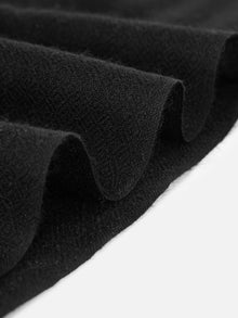 Embroidered Cashmere Scarf | Black