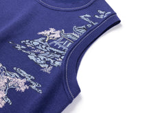 Printed Sleeveless Top | Purple