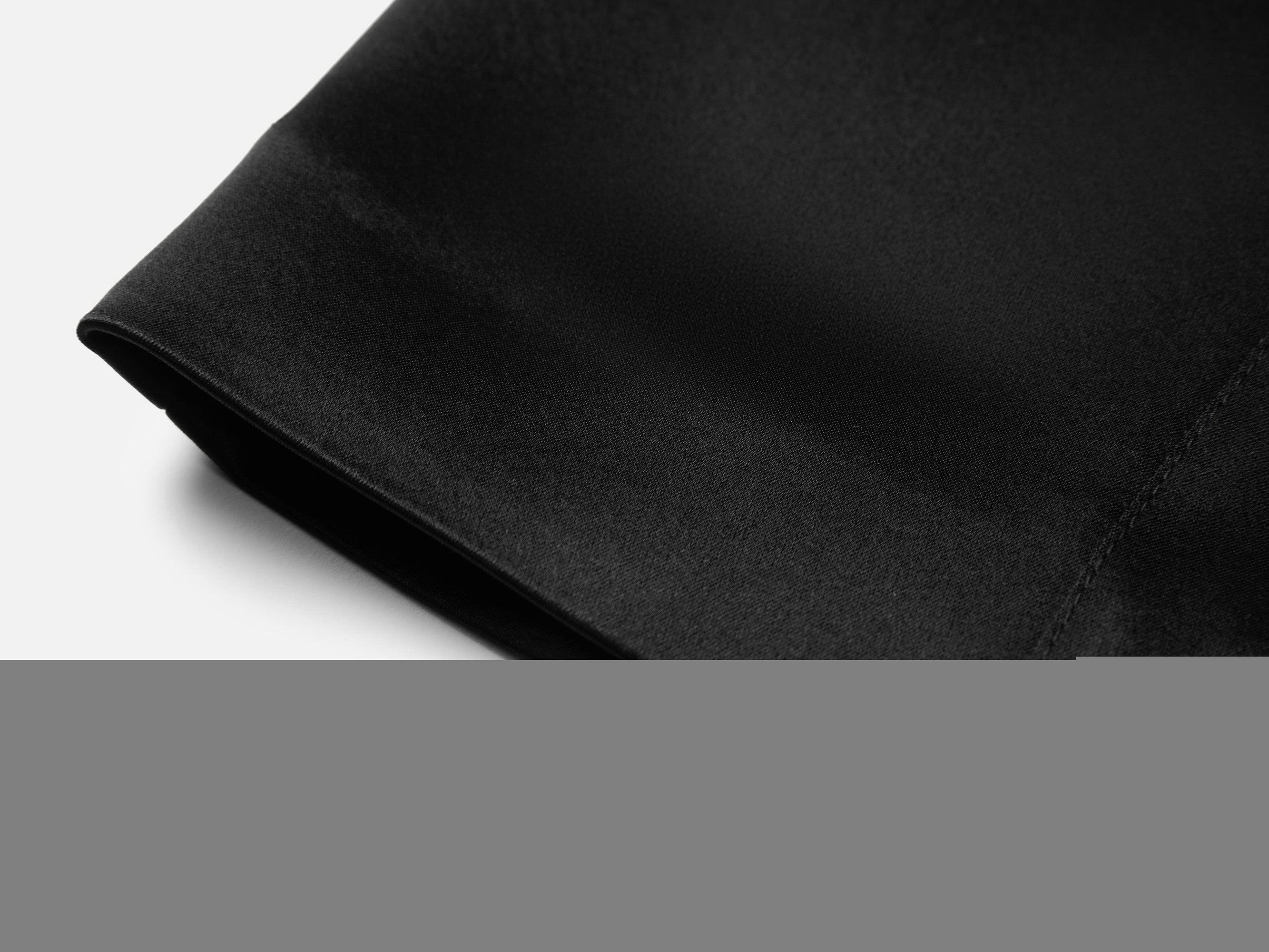 Triacetate Satin Midi Skirt | Black