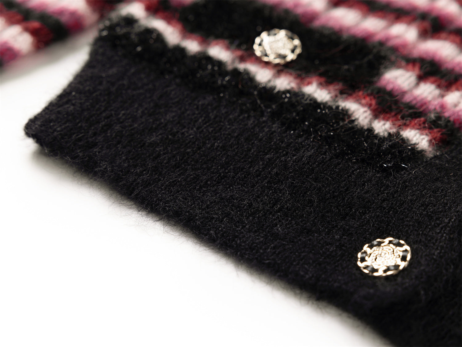 Mohair Knit Cardigan | Pink