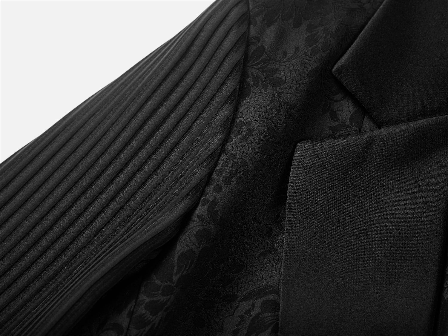 Silk Semi-Sheer Blazer | Black