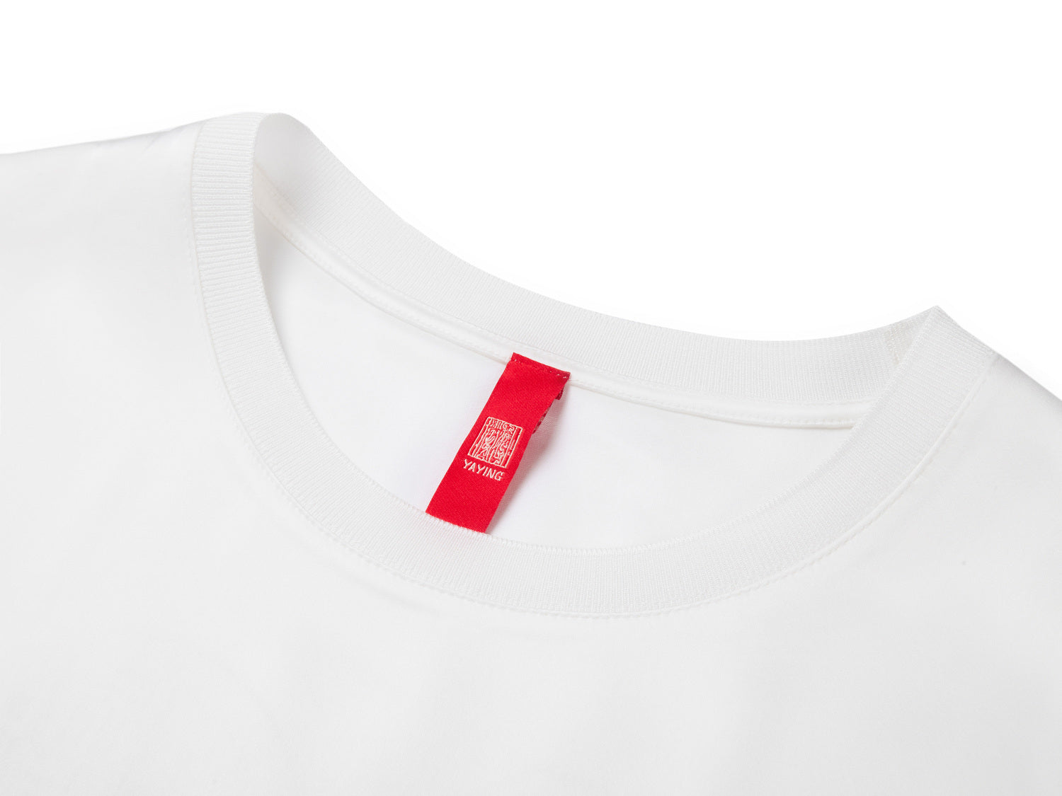 Acetic Acid Square Shoulder T-shirt | White