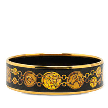 Hermès Pre-Owned Wide Enamel Cheval Et Harnais Bangle | Women | Black