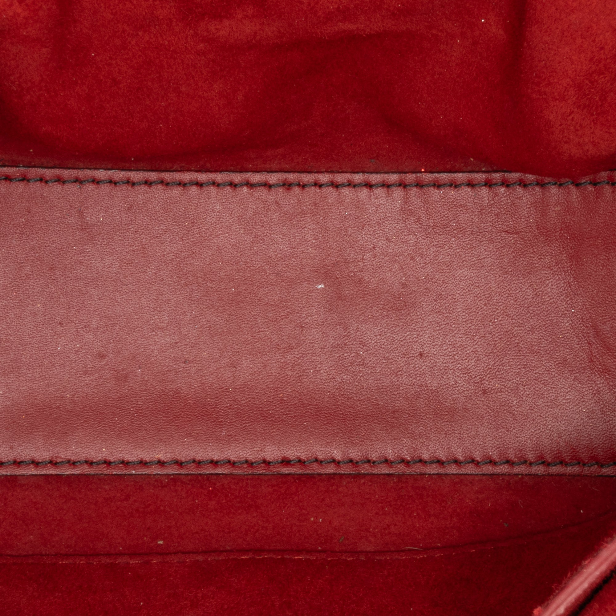 Dior | Pre-Owned Small Lambskin Cannage Studded Supple Lady | Red