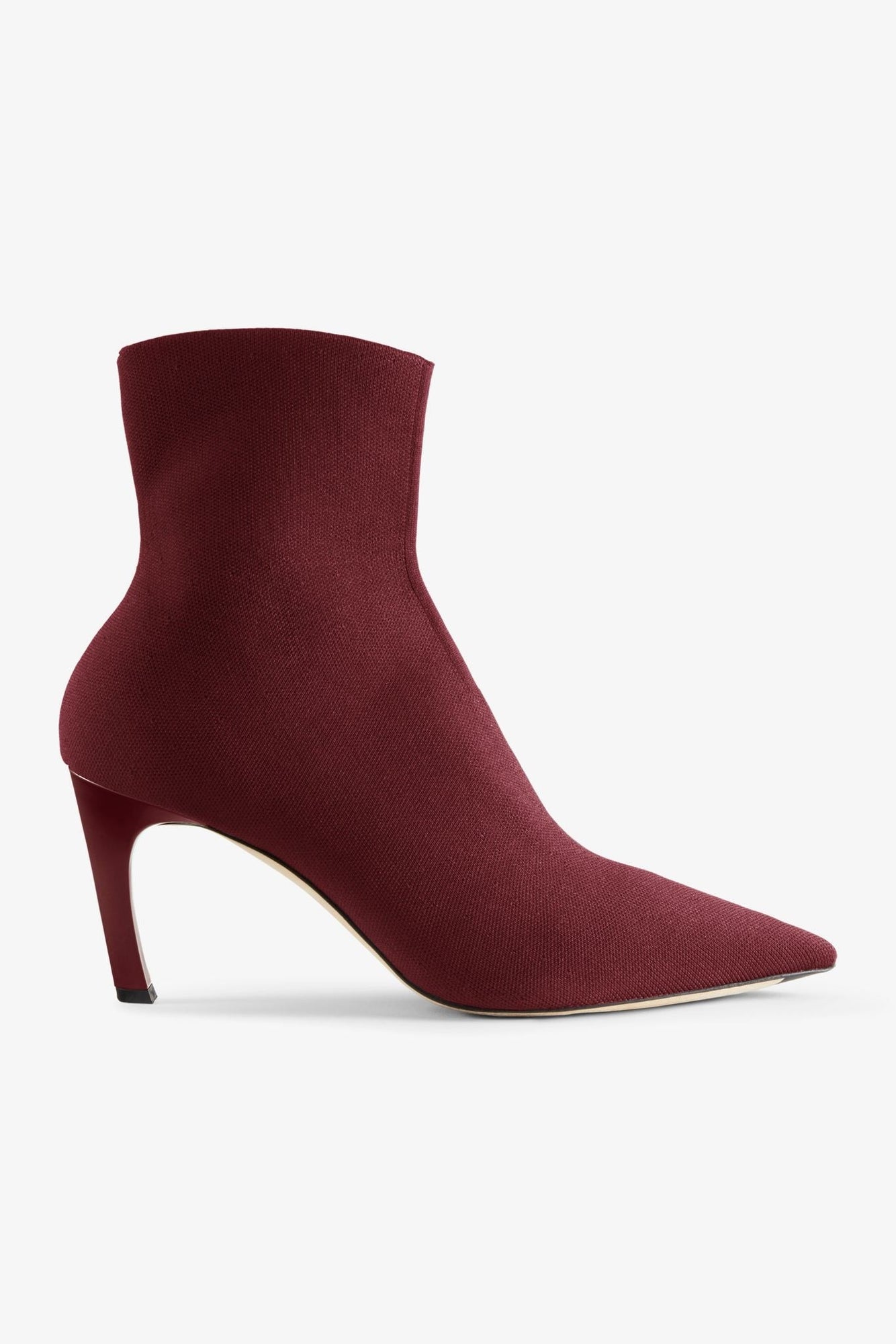 Packshot image of the Lana Boot—3D Knit in Burgundy | Grid Hover