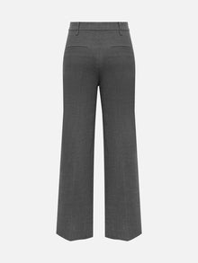 Wool Wide-Leg Pants | Grey