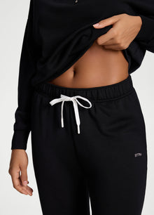 Soft Straight-Leg Sweatpants | Black