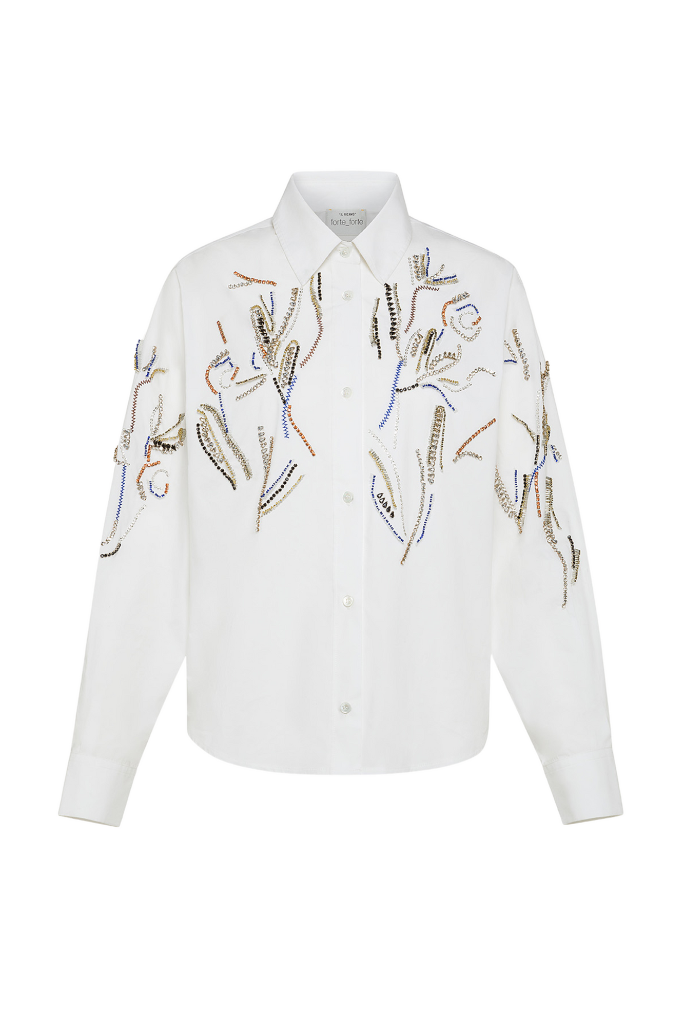 FORTE FORTE Embellished Poplin Shirt