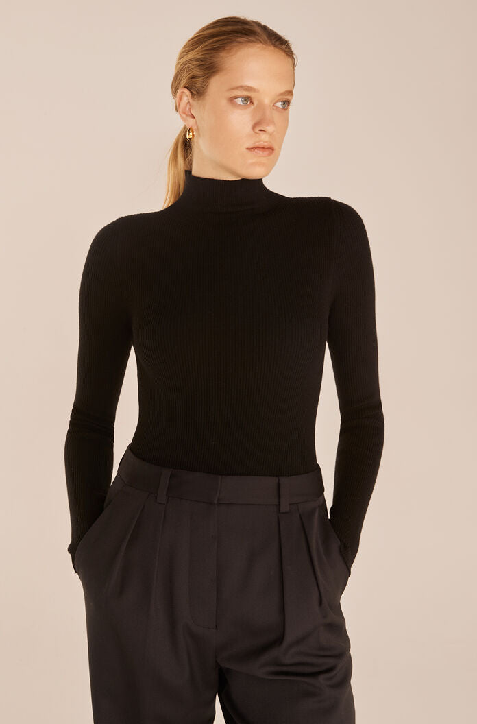 Crewneck Bodysuit | Black