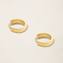 Womens | Bold Huggie Hoops | 14K Solid Yellow Gold