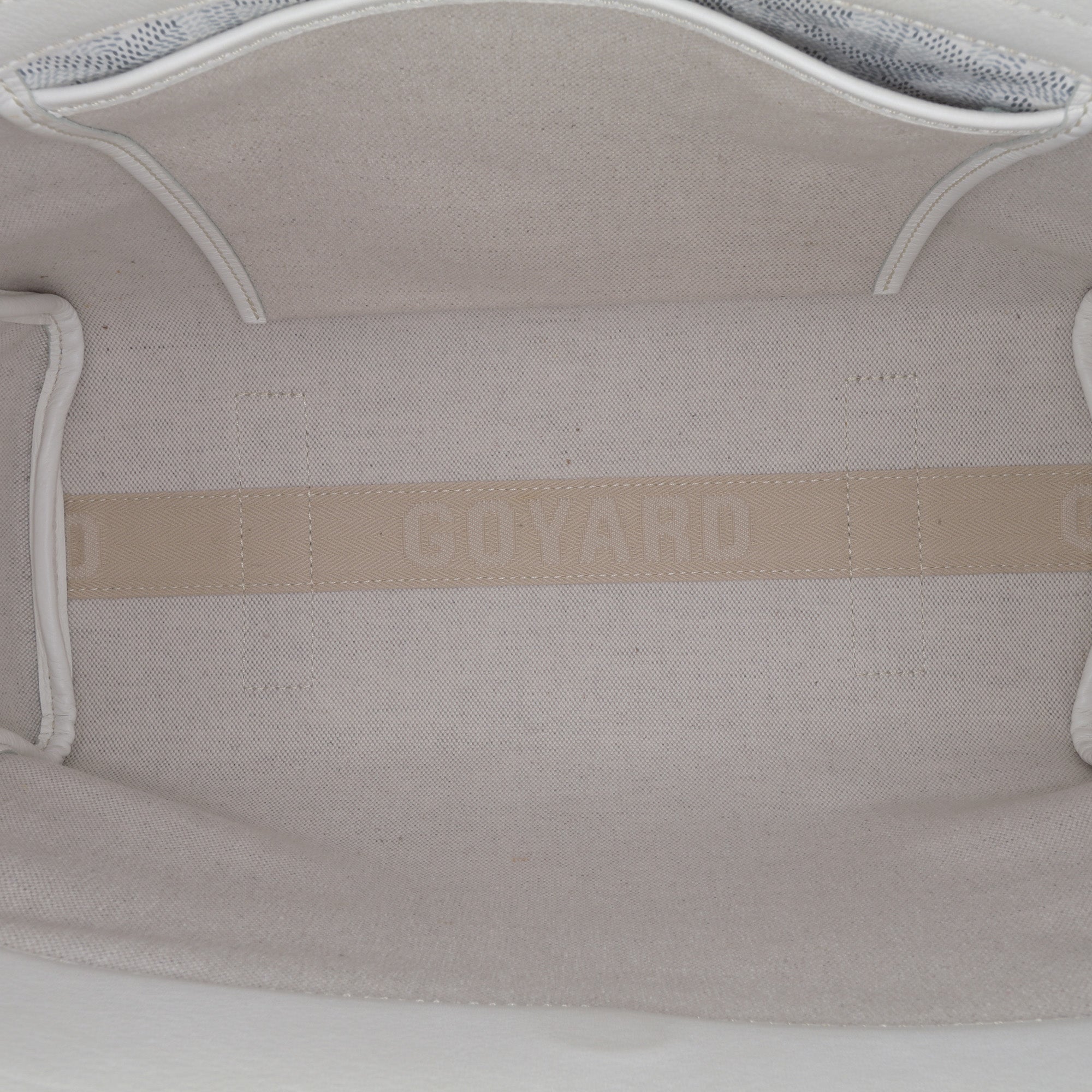 Goyard | Pre-Owned Goyardine Rouette PM | White