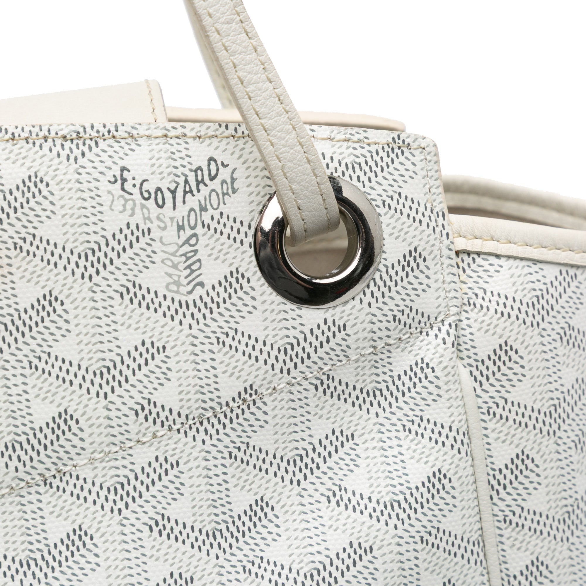 Goyard | Pre-Owned Goyardine Rouette PM | White