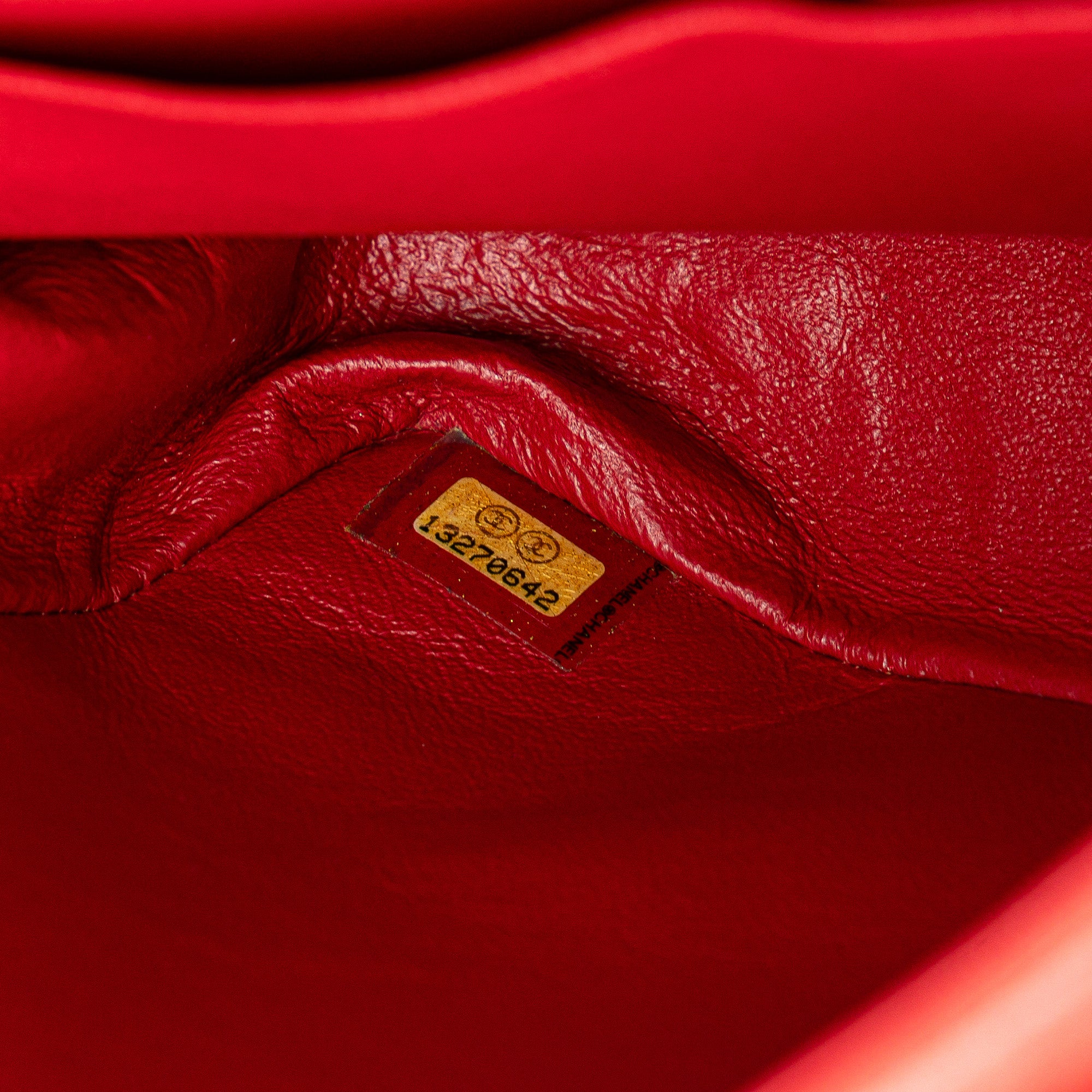 Chanel | Pre-Owned Medium Classic Lambskin Double Flap - I | Red