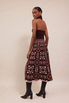 Sandrine Skirt | Black Rita Tile