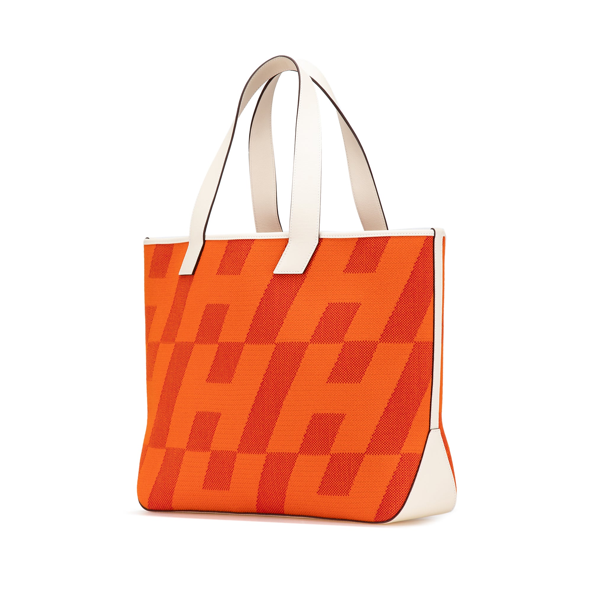 Hermes | Pre-Owned Toile H and Swift Cabas H en Biais 40 | Orange